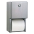 Stainless Steel 2-Roll Tissue Dispenser, 6 1/16 x 5 15/16 x 11, Stainless Steel